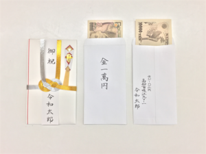 祝儀の祝いの入れ方
